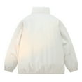 thumbnail image 4 of Dasayo Puffed Women Coats Barn Beige Quilted Thicken Hooded Zip up Coats Womens Jackets L, 4 of 8
