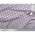 thumbnail image 2 of Soimoi Silk Fabric Ogee Damask Printed Fabric 1 Yard 42 Inch Wide, 2 of 3