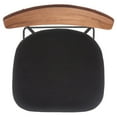 thumbnail image 5 of SAFAVIEH Ryker Square Mid Back Bar Stool, Walnut/Black, 5 of 10