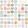thumbnail image 2 of Queilt 100 PCS Danish Pastel Stickers, Aesthetic Cute Stickers, Inspiration Stickers, Girly Scrapbooking Sticker for Computers, Water Bottles, Scrapbooking, 2 of 5