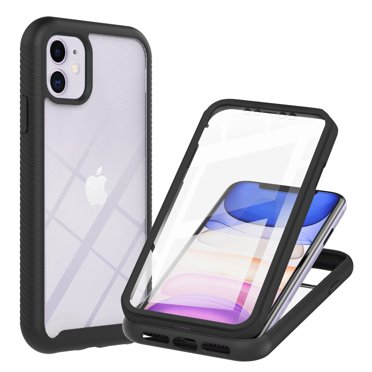 Iphone Se Case Iphone 8 Case Iphone 7 Case Iphone 6 Case With Built In Screen Protector Dteck Full Body Protection Hybrid Rugged Shockproof Case Transparent Clear Pc Back Cover Blue Walmart Com