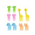 thumbnail image 1 of Bewildely 10 piezas Mini animales alimentos selecciones niños caja de almuerzo decoración estilo lindo dibujos animados palillos de reutilizables Cocina y Comedor Jirafa Bewildely  HA073458-01, 1 of 6