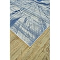 thumbnail image 2 of Feizy Brixton Modern Abstract, Blue/Ivory, 6'7" x 9'6" Area Rug Easy Care Stain Resistant Fade Resistant Bohemian & Eclectic Distressed Design Carpet for Living Dining Bed Room, 2 of 4