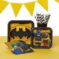 thumbnail image 3 of 9" Lego Batman Square Paper Party Plate, 8ct, 3 of 3