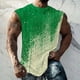 thumbnail image 2 of Hombres Moda Casual Impresión Suéter Cuello Redondo Deportes sin Mangas Tanque, 2 of 5