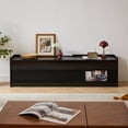 thumbnail image 3 of Mirod Modern TV Stand with Ample Storage,4 Drawer Design with Tempered Glass ,Built-in Charging Ports and Ambient LED Lighting ,Versatile for Any Decor Style, 3 of 10