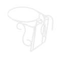 thumbnail image 1 of DYNWAVECA Railing Flower Pot Hanging Basket Hanging Railing Planter Multifunctional Iron Art over The Rail Potted Display Rack for Deck B, 1 of 10