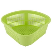 SANWOOD Sink Drain Basket,Triangle Kitchen Sink Fruit Washing Waste Draining Basket Plastic Storage Rack