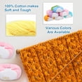 thumbnail image 3 of Uxcell Hilo de Algodón 100% 2 Pcs 3.53oz Por Madeja 137yards Amarillo, 3 of 6