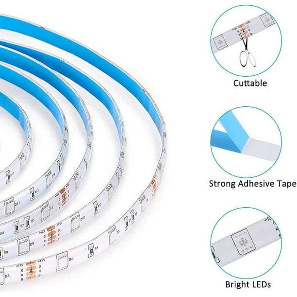 Tira De Luces Led Lámpara LED SMD 3528 Strip Light Set di nastri per retroilluminazione dello schermo del desktop TV decorativo per la casa Sywqhk Para estrenar
