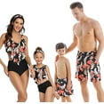 thumbnail image 4 of Family Matching Swimwear Set Mother Daughter Bathing Suits Father Son Swim Trunk Couple Swimsuits Boy 128, 4 of 5