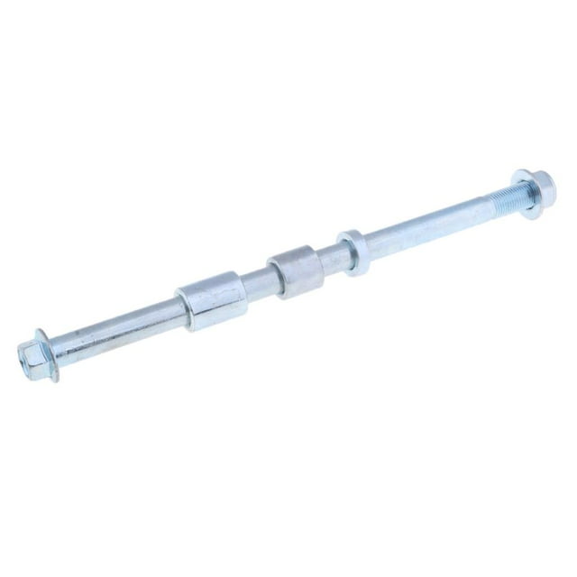 12 mm * 220 mm Espaciador Eje de rueda de llanta delantera trasera para scooter de ciclomotor de 70 cc Zulema Borde trasero trasero Eje de la rueda