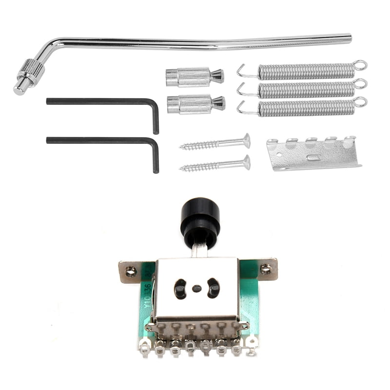 1 Pcs 3 Way Selector Switches & 1 Set Tremolo Bridge Double Locking