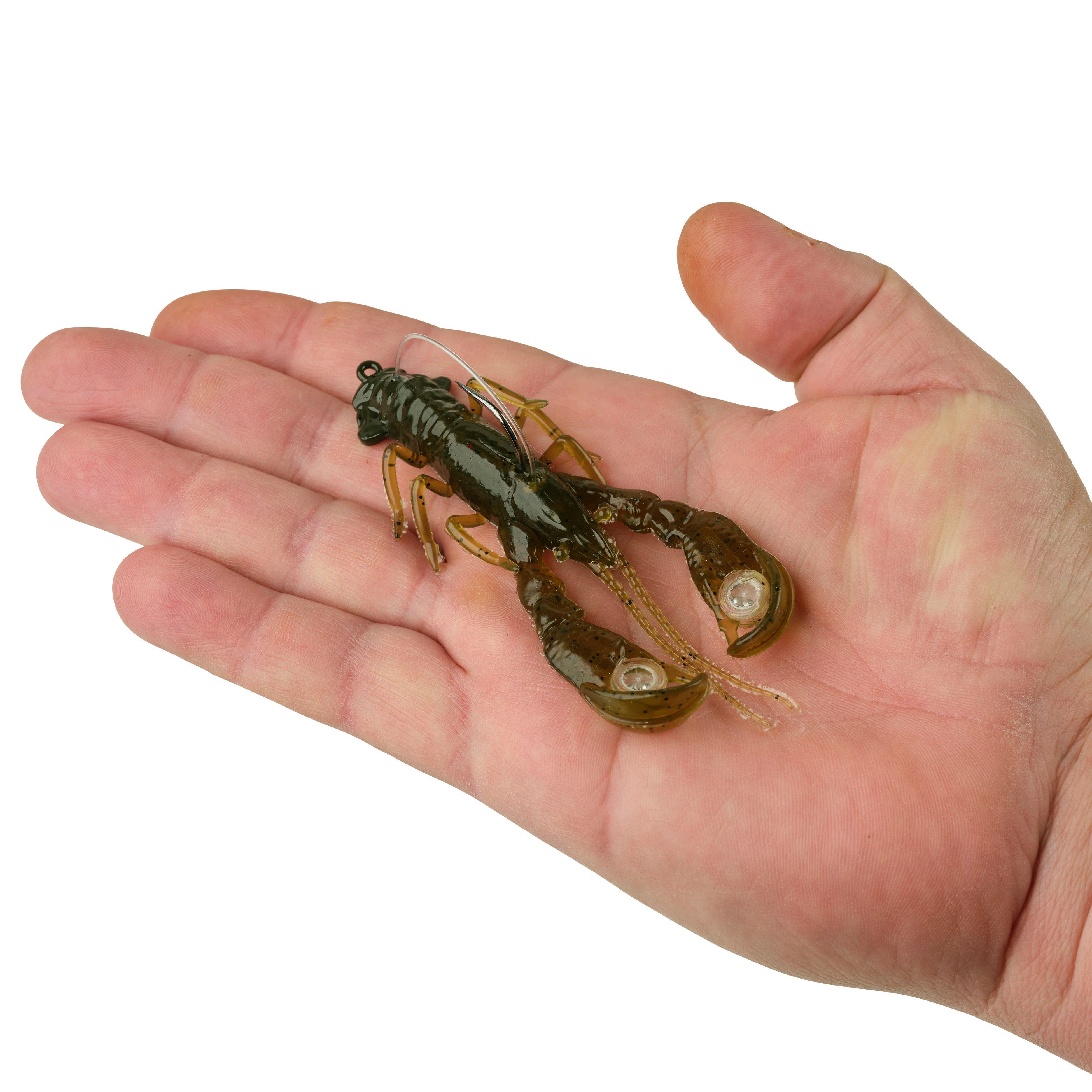 Berkley PowerBait® Clatter Craw, 3.5 in, Green Pumpkin