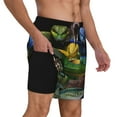 thumbnail image 2 of Honeii Colorful Viper Snake Print Men's Swim Shorts,Mens Swim Trunks,Breathable Mesh Beach Shorts for Swimming,Surfing, and Beach Activities-Medium, 2 of 6