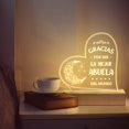 thumbnail image 3 of Lámpara GiltGlimmer Abuela Night Light grabada en acrílico USB, 3 of 7