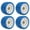 Blue, variant on M Buder 4PCS Polyurethane Trailer Wobble Rollers Ribbed Marine Boat Roller Replacement High Temp Resistant 4.92 inches / 125 mm Blue
