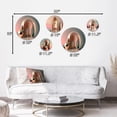 thumbnail image 4 of Designart "Futuristic Golden Globe Architecture I" City Metal Wall Art Set of 5 Piece, 4 of 5