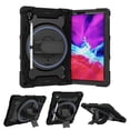 thumbnail image 3 of 3in1 Rotating Stand Case for Lenovo Tab M10 Plus 10.3 inch/Tab K10 with Hand/Shoulder Strap, Shockproof Rugged, Black, 3 of 7