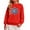 Red, variant on Winter Snowflake Print Pullover Sweatshirt for Girls Crew Neck Long Sleeve Casual Comfortable Top