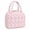 A, variant on Quilted Strawberry Lunch Box, Printed Fabric Cute Lunch Box with Handle & Front Pocket, Portable Reusable Insulated Lunch Bag for Work School Picnic Outdoor Travel