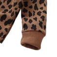 thumbnail image 4 of Seyurigaoka Girl's Two Piece Set Toddler's Pullover Leopard Sweater Hip Skirt for Kids, 4 of 7
