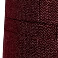 thumbnail image 4 of USNSM Men's Tweed Suit Vintage Vest Double Breasted Herringbone Solid Color Sleeveless Party Prom Waistcoat Groomsmen Red S, 4 of 5
