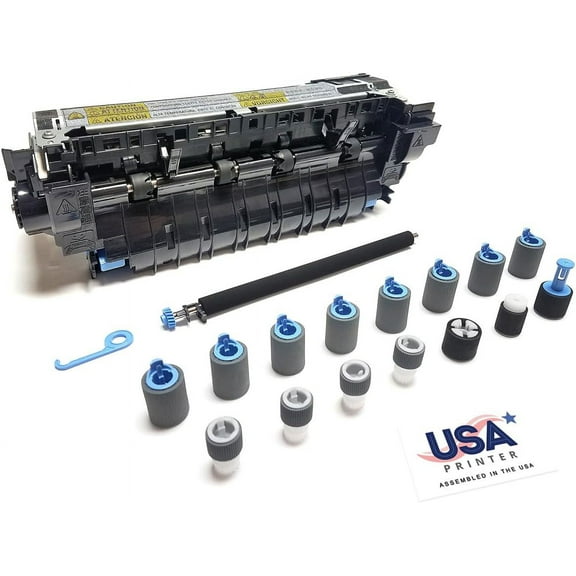 USA Printer B3M77A-DMK-USA (B3M77-67902) Deluxe Maintenance Kit for HP LaserJet M630 includes B3M77-67903 Fuser, RM1-0699 Transfer Roller, & Tray 1-5 Roller Kit (110V)