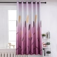 thumbnail image 3 of URMAGIC 1 Panel/39x79"Blackout Window Curtains Eyelet Curtains Grommet Curtains for Bedroom Bathroom Living Room,Pink Reed, 3 of 11