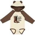 thumbnail image 3 of Inktastic My Hero Wears Cowboy Boots Boys or Girls Long Sleeve Baby Bodysuit, 3 of 5