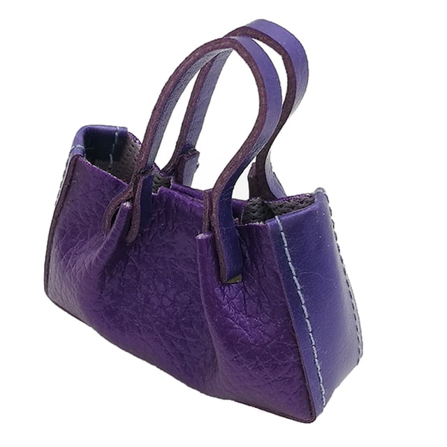 ni Bolso de Mano de Cuero PU ded Muñecas para 1/6 Blythe / / Púrpura Sunnimix Bolso de muñeca de 11 pulgadas