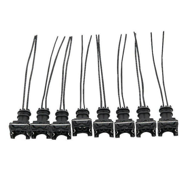 8pcs Fuel Injector Connector Wiring Plugs Clips For Ev1 Obd1 Pigtail Cut & Splice