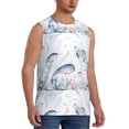 thumbnail image 2 of Gaeub Sea Animals Men's Sleeveless Muscle Shirts Workout Tank Tops, Odor Protection and Comfortable - Large, 2 of 8