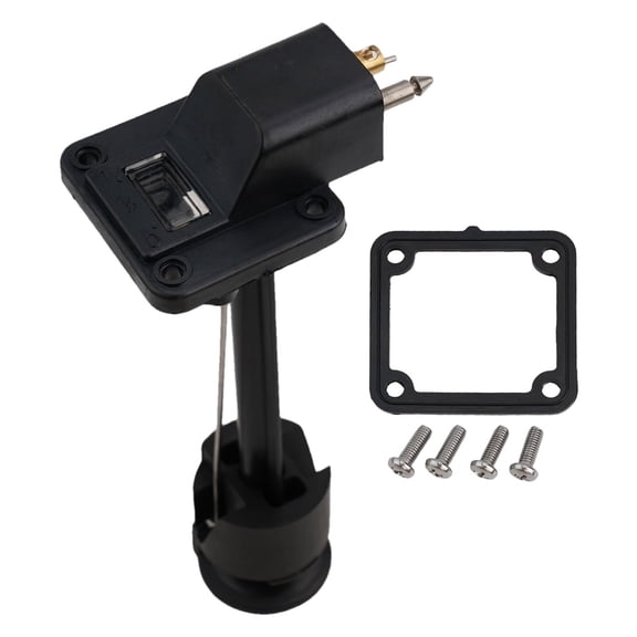 Boat Fuel Tank Connector with Fuel Gauge Fitting for Outboard Motors Compatible with Hidea 12L 24L External Fuel Tanks