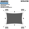 thumbnail image 3 of Sunshades Depot 9' x 21' Sun Shade Sail Rectangle Permeable Canopy Blue Custom Size Available Commercial Standard, 3 of 6