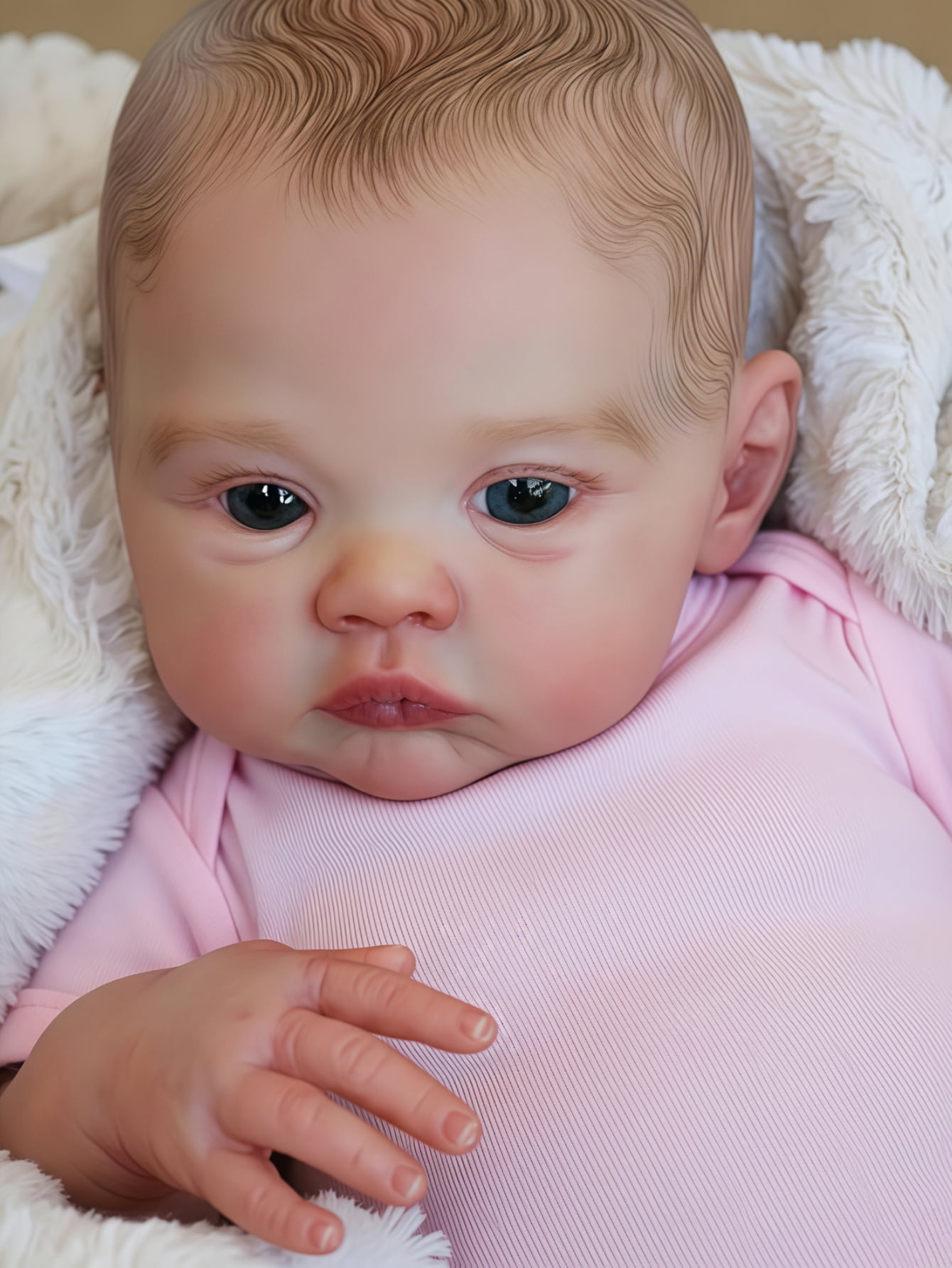 18-Inch Reborn Baby Doll for Kids & Collectors – Realistic Newborn Girl, Soft, Cuddly, Poseable, Handmade Details