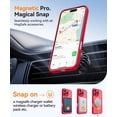 thumbnail image 5 of Magnetic Case for iPhone 16 Pro Max with Full Camera Protection [Compatible with Magsafe] [Translucent Matte] Protective Phone Case, Hot Pink,Red, 5 of 5
