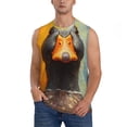 thumbnail image 1 of Balery Colorful Painted Duck Camisetas sin mangas para hombre, absorbe la humedad y protege contra el mal olor.-Large, 1 of 7