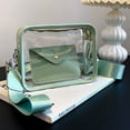 thumbnail image 3 of PENGXIANG Sac de Stade Transparent d'Été Sac de Plage en PVC Transparent Décontracté avec Petit Porte-Cartes, 3 of 9