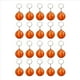 thumbnail image 2 of Paquete de 100 Llaveros de Pelota de Baloncesto para Recuerdos de Fiesta, Pelota Antiestrés de Baloncesto, Premio de Escolar, Centro de Mesa Deportivo, 2 of 8