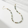 thumbnail image 5 of Beaded Gemstone Necklace for Women, Colorful Boho Bead Choker Natural Stone Surfer Beach Necklaces Gold Plated Summer Handmade Jewelry, 5 of 7