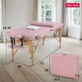 thumbnail image 7 of YRLLENSDAN Foldable Massage Table with Bed Cover,Bolsters and Side Storage Bag Portable Massage Bed for Physical Therapy Waxing Reiki Spa,28 in Pink, 7 of 7