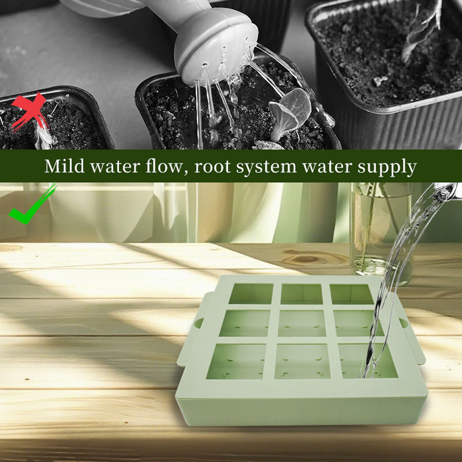 Reusable Seed Starter Tray Set For Outdoor Gardening Metal Grain Entry Organizer 1 Count