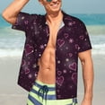 thumbnail image 7 of Disketp Hawaiian Shirts for Men,Snowflakes and Hearts Print Mens Casual Short Sleeve Button Down Shirts Beach Shirt, 7 of 7