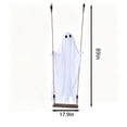 thumbnail image 3 of Swinging Ghost Decor The Ghost Swing Hanging Swing Outdoor Decor Halloween Decorations Outdoor,7.42 FT Gaint Hanging Swing Ghost,Spooky Cute Ghosts Decorations for Front Porch Yard Tree, 3 of 5