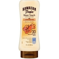 Hawaiian Tropic Sheer Touch, Lotion Sunscreen Ultra Radiance SPF 30, 8 oz (Pack of 4)