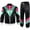 *Black, variant on VBVC Men's Carnival 2 Piece Tracksuit,80s 90s Windbreaker Jacket and Jogger Pants,Colorblock Hip Hop Outfit For Men,Multicolor,Size L