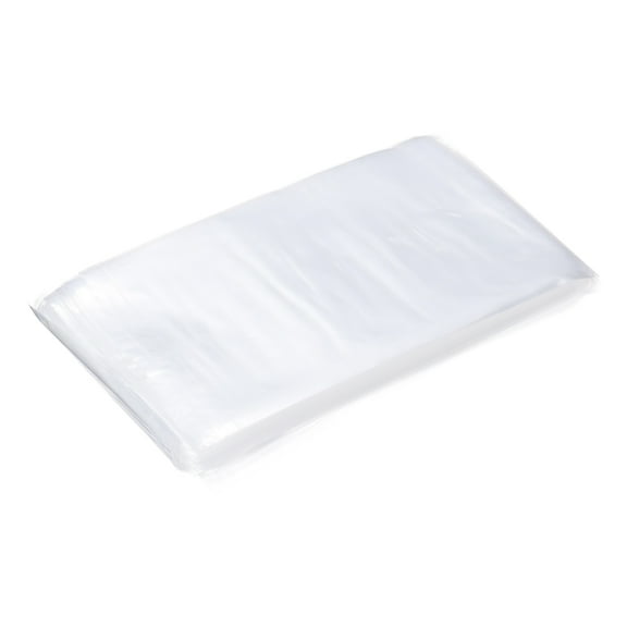 200 Pcs Clear Flat Open Plastic Poly Bags 4x16 Inch 1.6 Mil Packaging Bags for Proving Bread, Dough