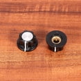 thumbnail image 4 of OUNONA Potentiometer Knob Black Bakelite Knurled Shaft for Guitar 15Pcs, 4 of 6