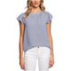 thumbnail image 2 of Blusa CeCe de Manga con vuelo para mujer azul extragrande, 2 of 2